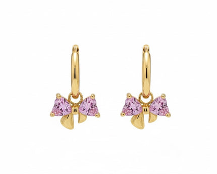Améline Bow Earrings • Pink