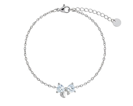 Améline Bow Bracelet • White