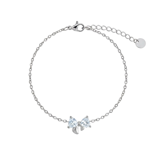 Améline Bow Bracelet • White