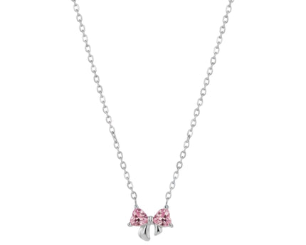 Améline Bow Necklace • Pink