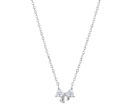 Améline Bow Necklace • White