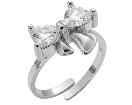 Améline Bow Ring • White