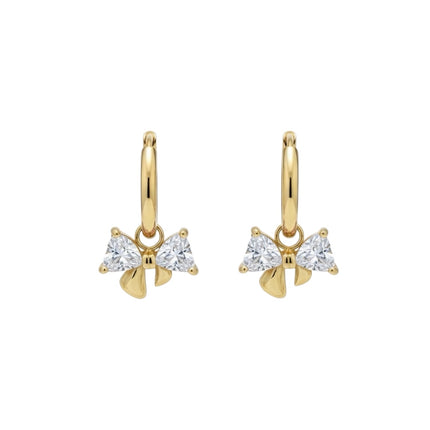 Améline Bow Earrings • White