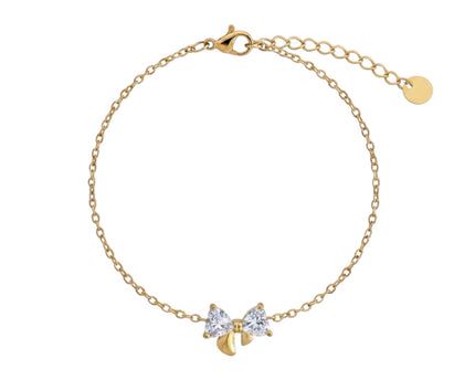 Améline Bow Bracelet • White