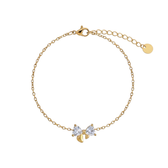 Améline Bow Bracelet • White