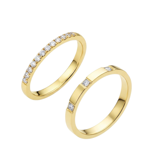 Duo d‘Oro Ring Set