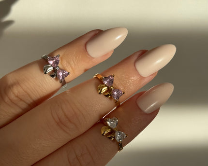 Améline Bow Ring • Pink