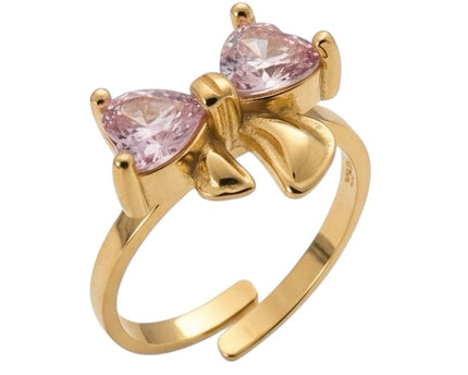 Améline Bow Ring • Pink