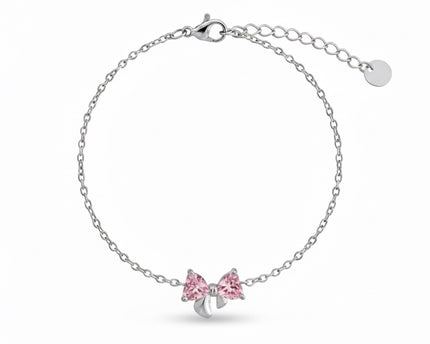 Améline Bow Bracelet • Pink
