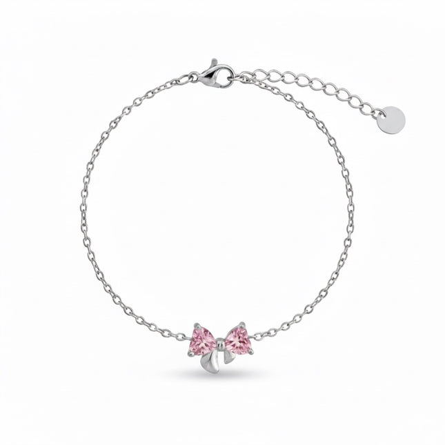 Améline Bow Bracelet • Pink
