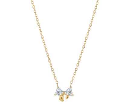 Améline Bow Necklace • White