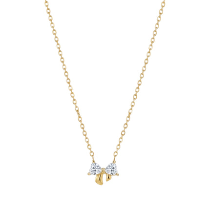 Améline Bow Necklace • White