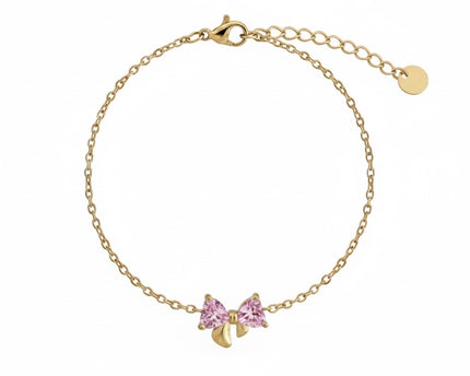 Améline Bow Bracelet • Pink