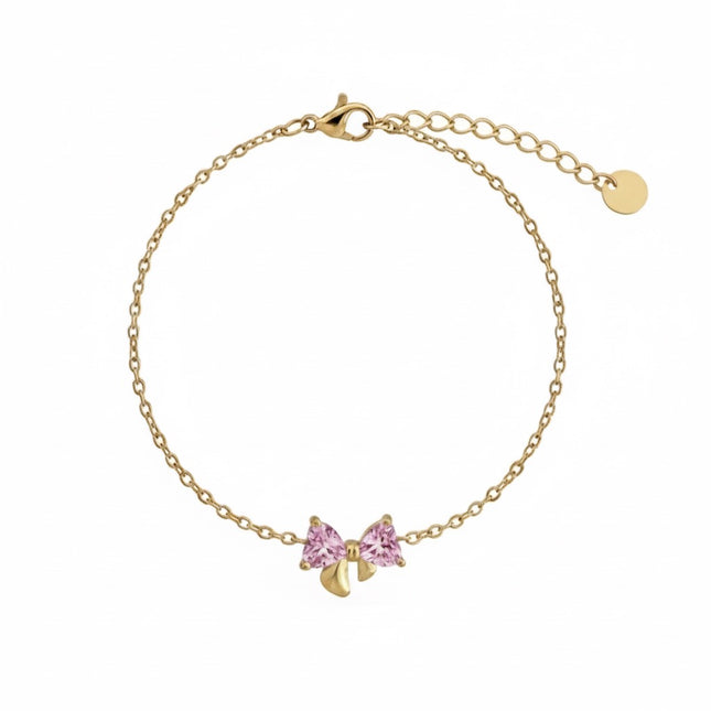 Améline Bow Bracelet • Pink